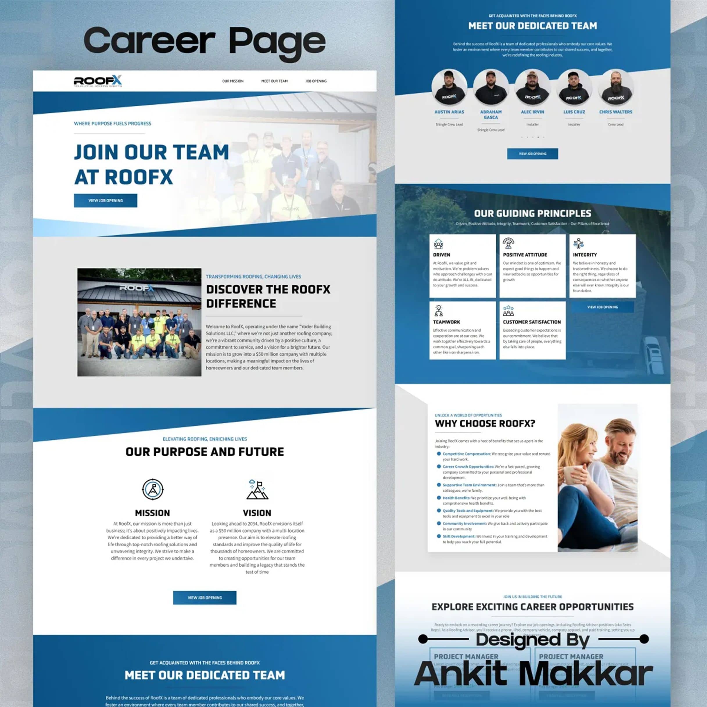 ROOFX CAREERS — career page preview