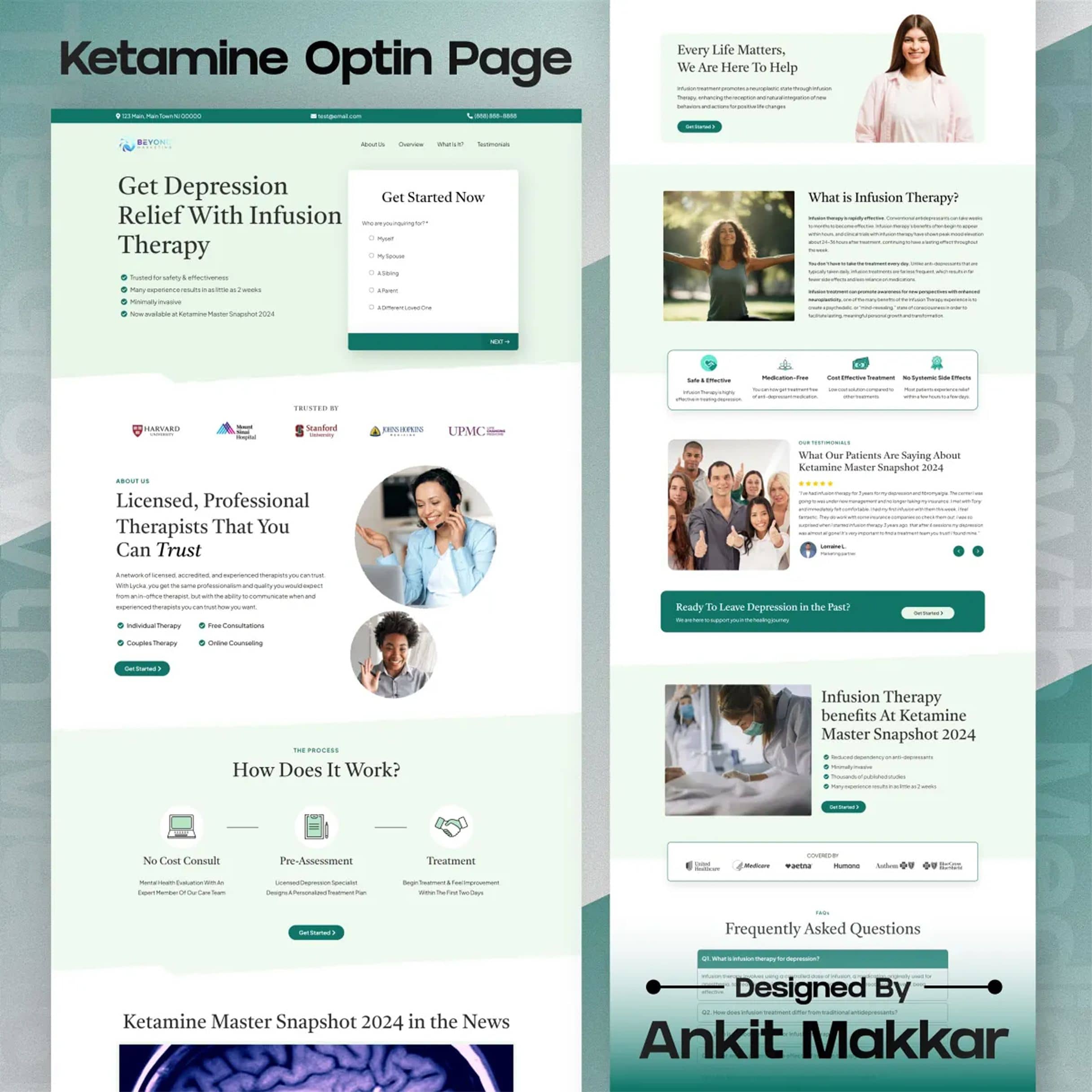 INFUSION THERAPY — landing page preview