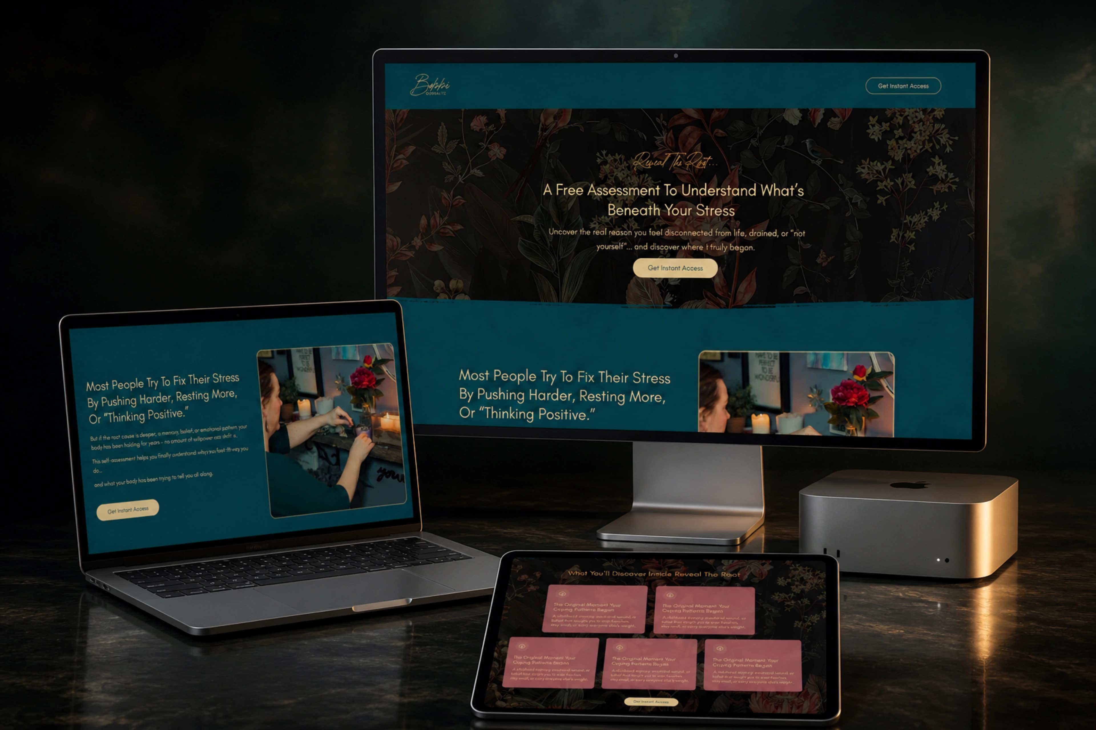BOBBI — website mockup