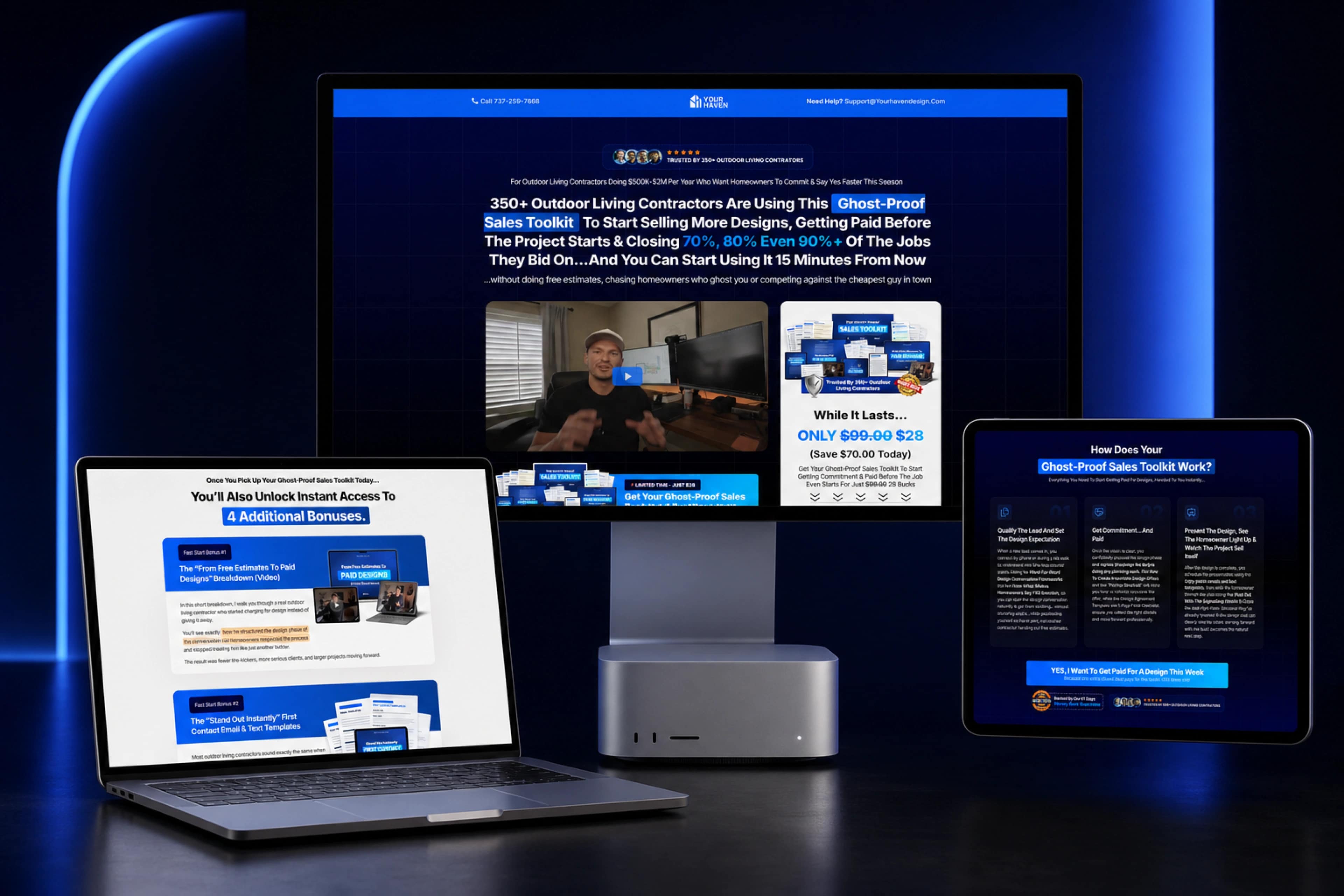 YOUR HAVEN — design website mockup