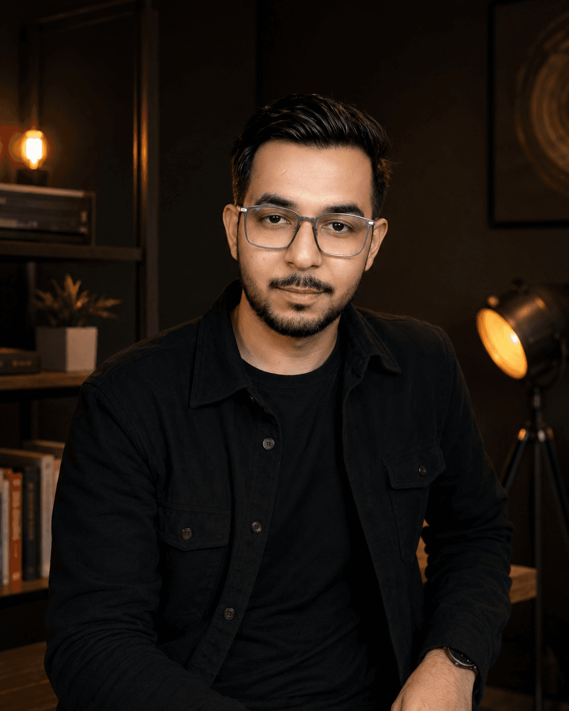 Ankit Makkar in his workshop